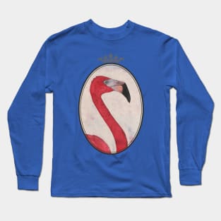 Royal Flamingo King Long Sleeve T-Shirt